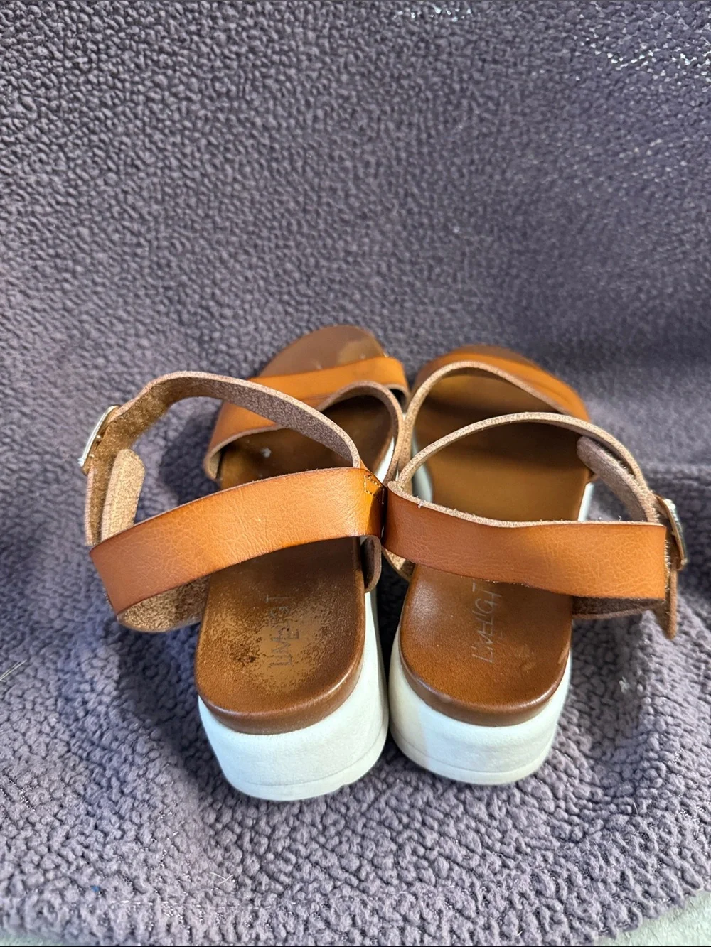 Limelight Tan Brown Platform Sandals